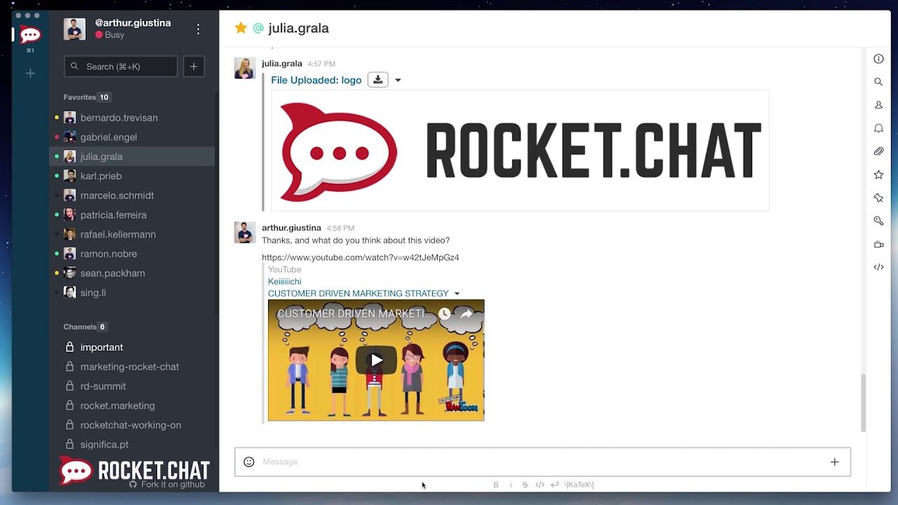 Rocket.Chat implementation